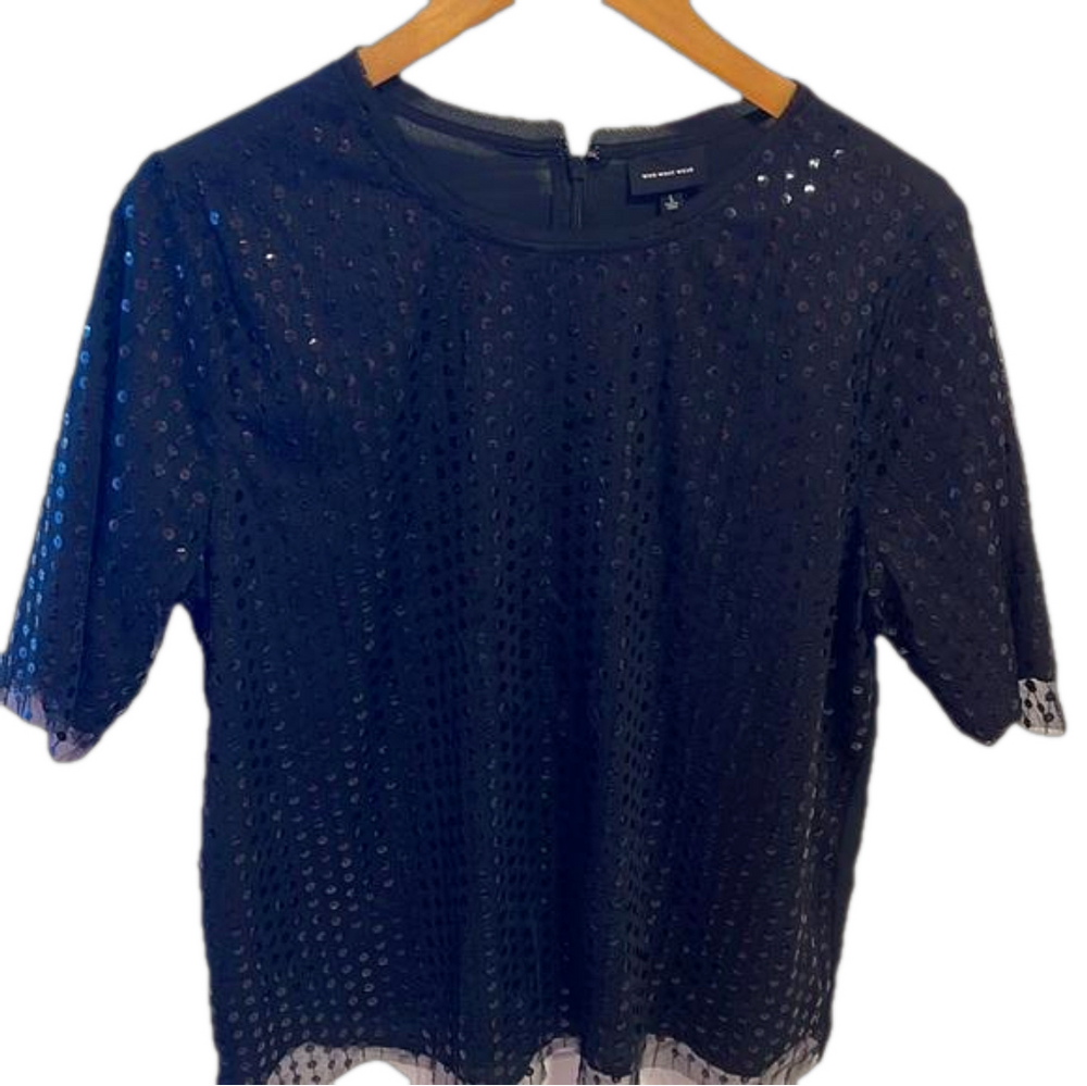 Who what wear black top size L CUC